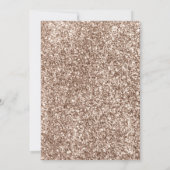 Prinses Eerste Verjaardagsfeestje Beige glitter Kaart (Achterkant)