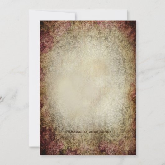 Prinses Eiffeltoren Baby shower Kaart (Achterkant)