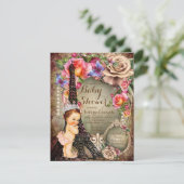  Prinses Eiffeltoren Baby shower Kaart (Staand voorkant)