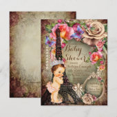  Prinses Eiffeltoren Baby shower Kaart (Voorkant / Achterkant)