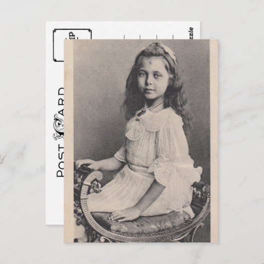 Prinses Elisabeth van Hessen (1895-1903) - Hessen Briefkaart (Voorkant / Achterkant)