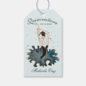  Prinses Emerald Quinceanera Cadeaulabel (Voorkant)