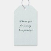 Prinses Emerald Quinceanera Cadeaulabel (Achterkant)