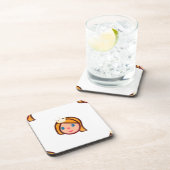 prinses emoji bier onderzetter (Rechterzijde)