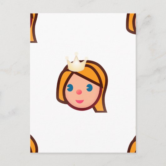 prinses emoji briefkaart (Voorkant)