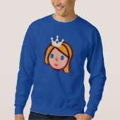 prinses emoji mannen sweatshirt (Voorkant)
