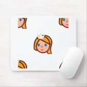 prinses emoji muismat (Met muis)