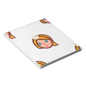 prinses emoji notitieblok (Schuin)