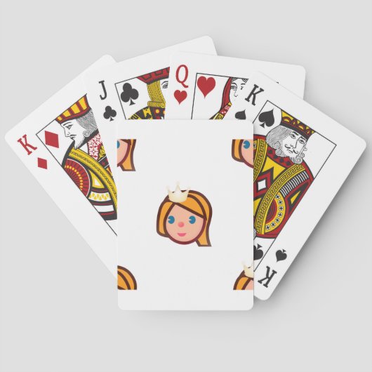 prinses emoji speelkaarten (Achterkant)