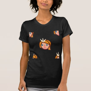 prinses emoji t-shirt