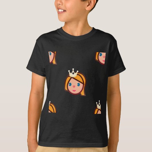 prinses emoji t-shirt (Voorkant)
