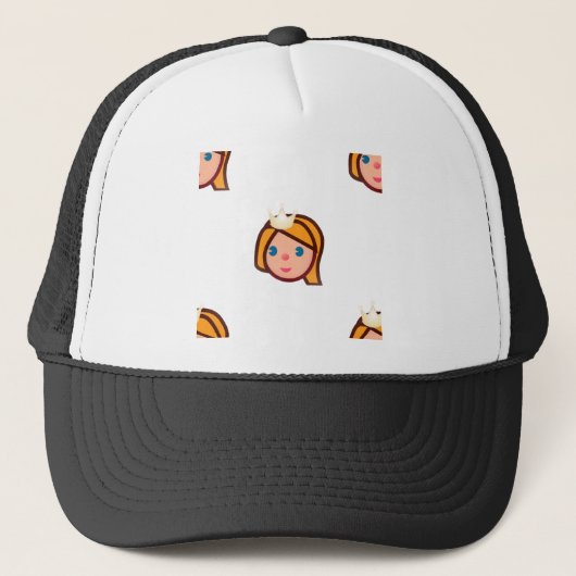 prinses emoji trucker pet (Voorkant)