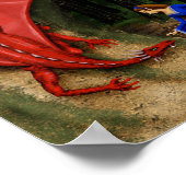 Prinses en de draak 12 x 8 Poster (Hoek)