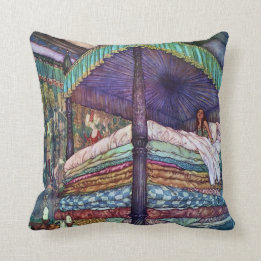 Prinses en de Erwt Edmund Dulac Fine Art Kussen