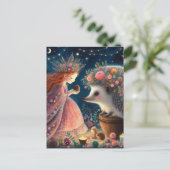 Prinses en de Hedgehog Fantasy Briefkaart (Staand voorkant)