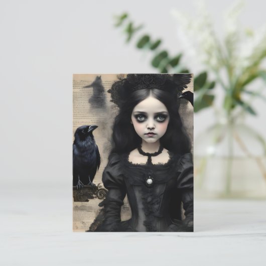 Prinses en de Raven Briefkaart (Staand voorkant)