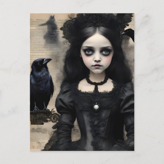 Prinses en de Raven Briefkaart (Voorkant)