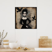 Prinses en de raven poster (Keuken)