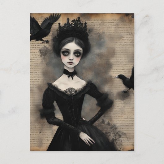 Prinses en de Ravens Briefkaart (Voorkant)