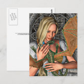 Prinses en Draak Briefkaart (Voorkant / Achterkant)