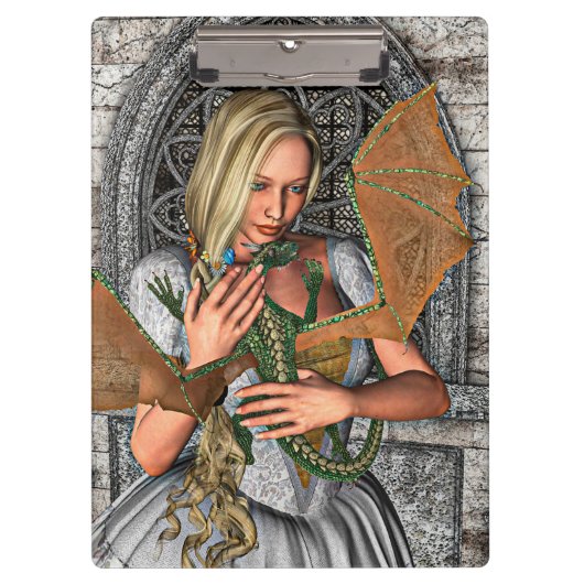 Prinses en Draak Klembord (Voorkant)