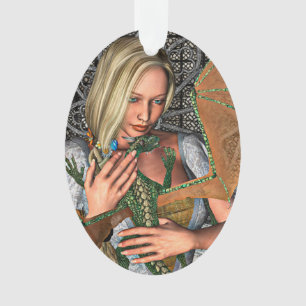 Prinses en Draak Ornament