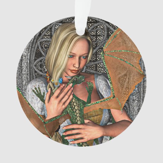 Prinses en Draak Ornament (voorkant)