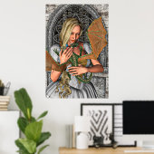 Prinses en Draak Poster (Thuiskantoor)