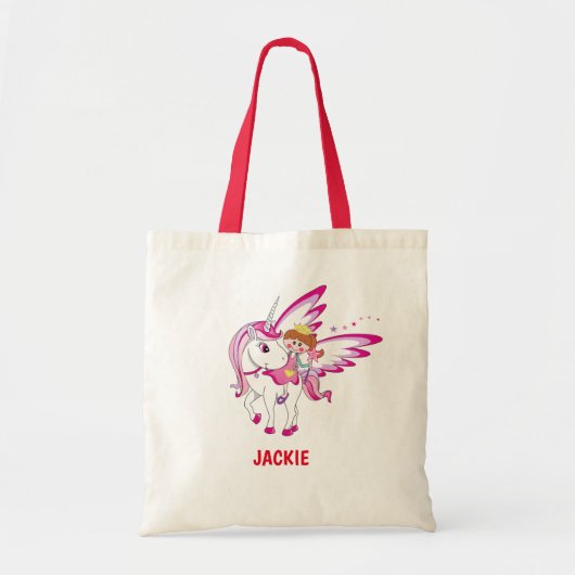 Prinses en Eenhoorn Halloween Tote Bag (Voorkant)