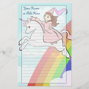 Prinses en Eenhoorn Stationery Briefpapier