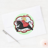 Prinses en Eenhoorn Sticker (Envelop)
