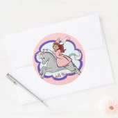 Prinses en Eenhoorn Sticker (Envelop)