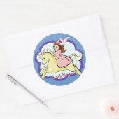 Prinses en Eenhoorn Sticker (Envelop)