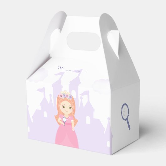 Prinses en Haar Magische Spiegel Bedankdoosjes (Voorkant Zijde)