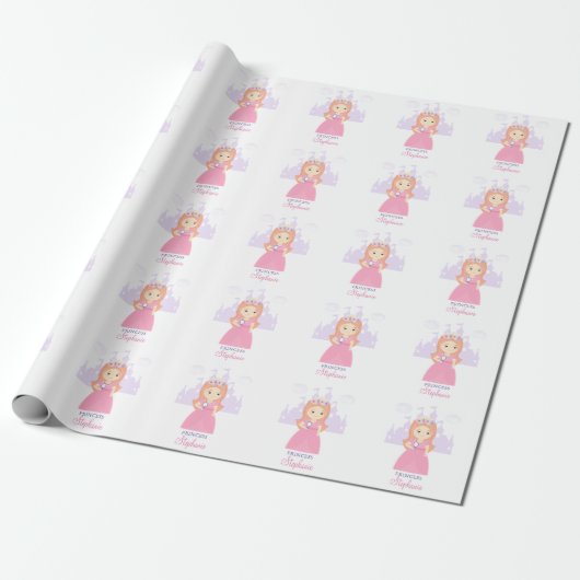 Prinses en Haar Magische Spiegel Cadeaupapier (Uitgerold)
