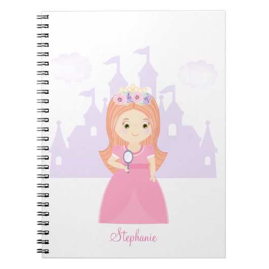 Prinses en haar magische spiegel notitieboek (Voorkant)