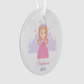 Prinses en Haar Magische Spiegel Ornament (voorkant)
