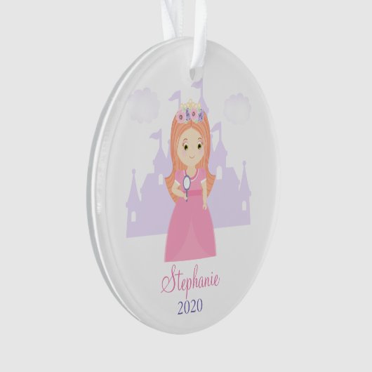 Prinses en Haar Magische Spiegel Ornament (voorkant)