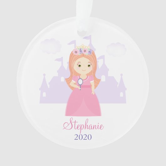 Prinses en Haar Magische Spiegel Ornament (voorkant)