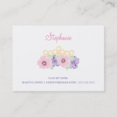 Prinses en haar magische spiegel speeldatum contactkaartje (Achterkant)