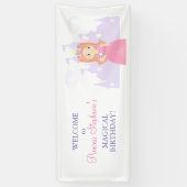 Prinses en haar toverspiegel spandoek (Verticaal)
