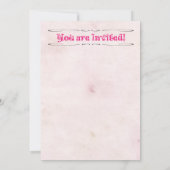 Prinses en het Pea Pajama verjaardagsfeestje Kaart (Achterkant)