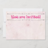 Prinses en het Pea Pajama verjaardagsfeestje Kaart (Achterkant)