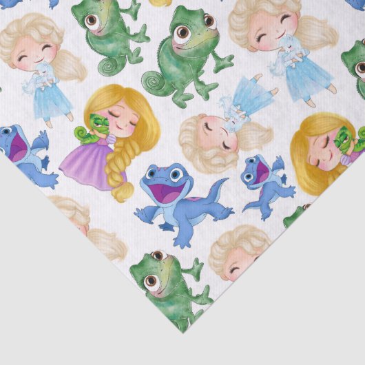 prinses en huisdieren tissuepapier (Detail)