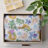 prinses en huisdieren tissuepapier (Geschenk)