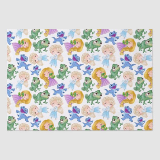 prinses en huisdieren tissuepapier (Voorkant)