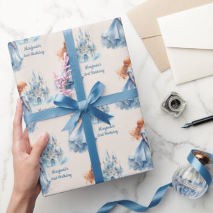 Prinses en kasteel cadeaupapier