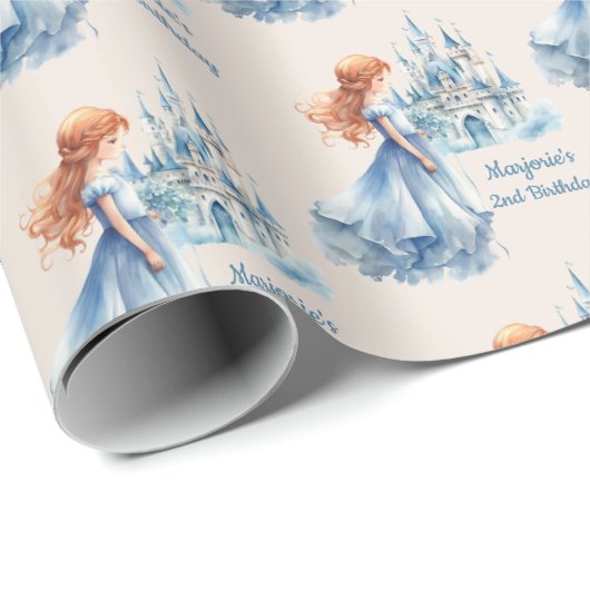 Prinses en kasteel cadeaupapier (Rol Hoek)