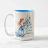 Prinses en kasteel tweekleurige koffiemok (Links)