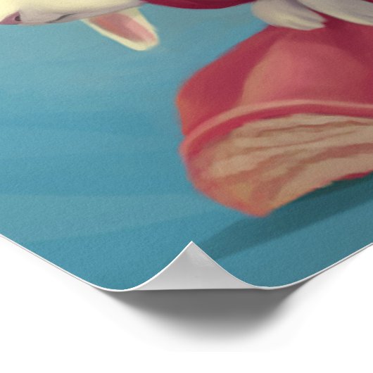 Prinses en konijnen poster (Hoek)